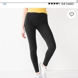 SO Black Mid-Rise Leggings